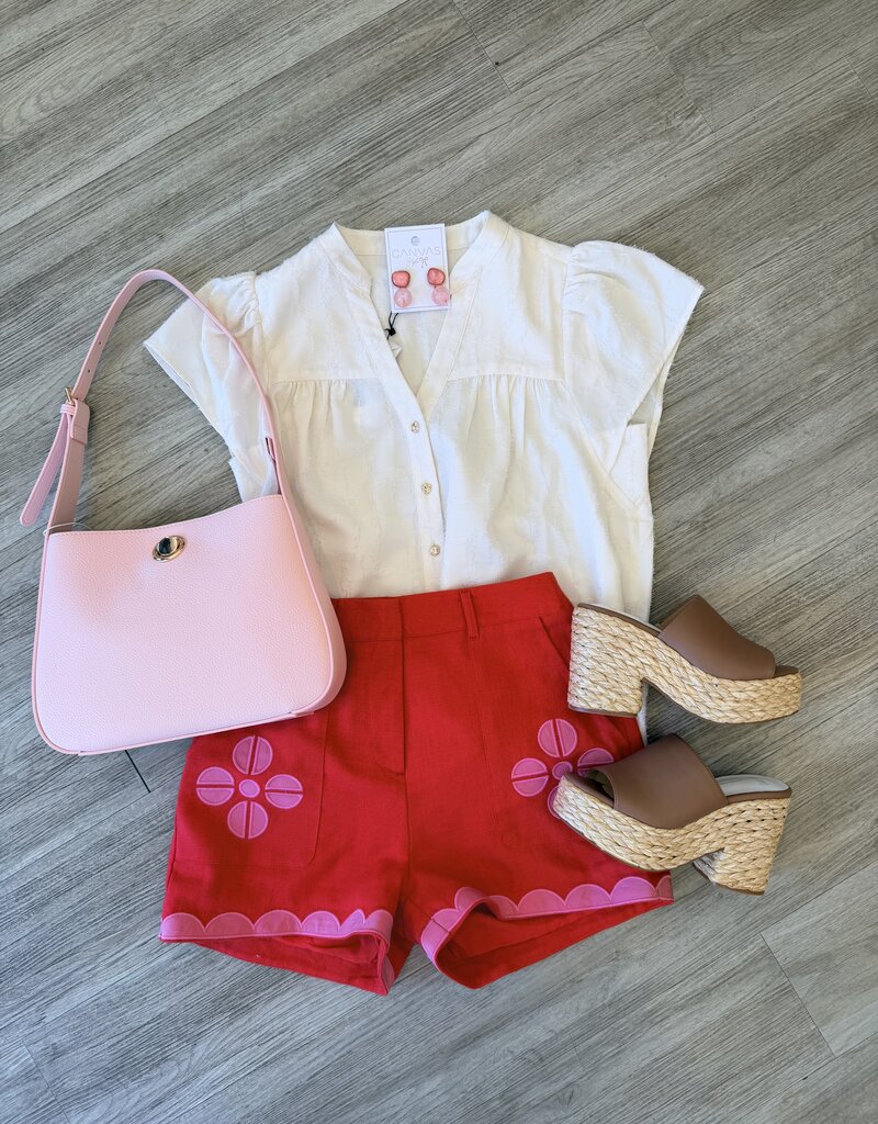 Poppy Embroidered Shorts