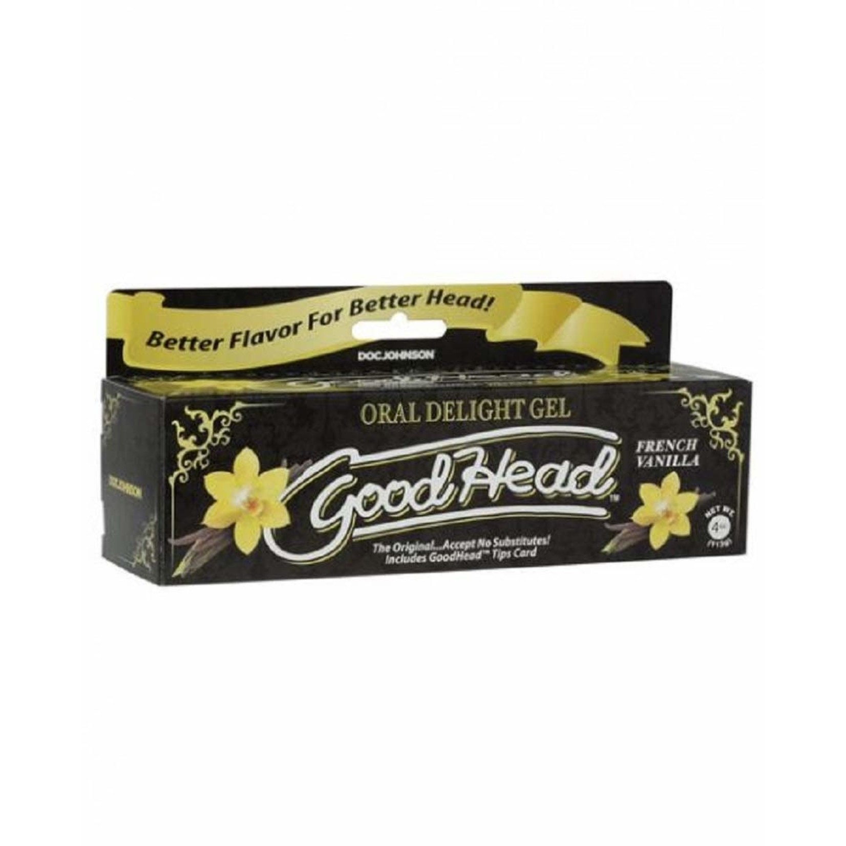 DOC JOHNSON GOODHEAD ORAL DELIGHT GEL 4OZ/113G - FRENCH VANILLA