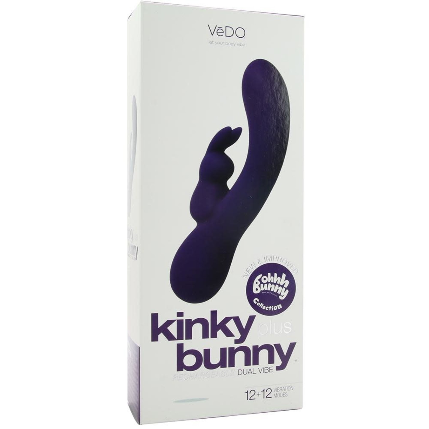 VEDO VEDO - KINKY PLUS BUNNY DUAL VIBE - PURPLE