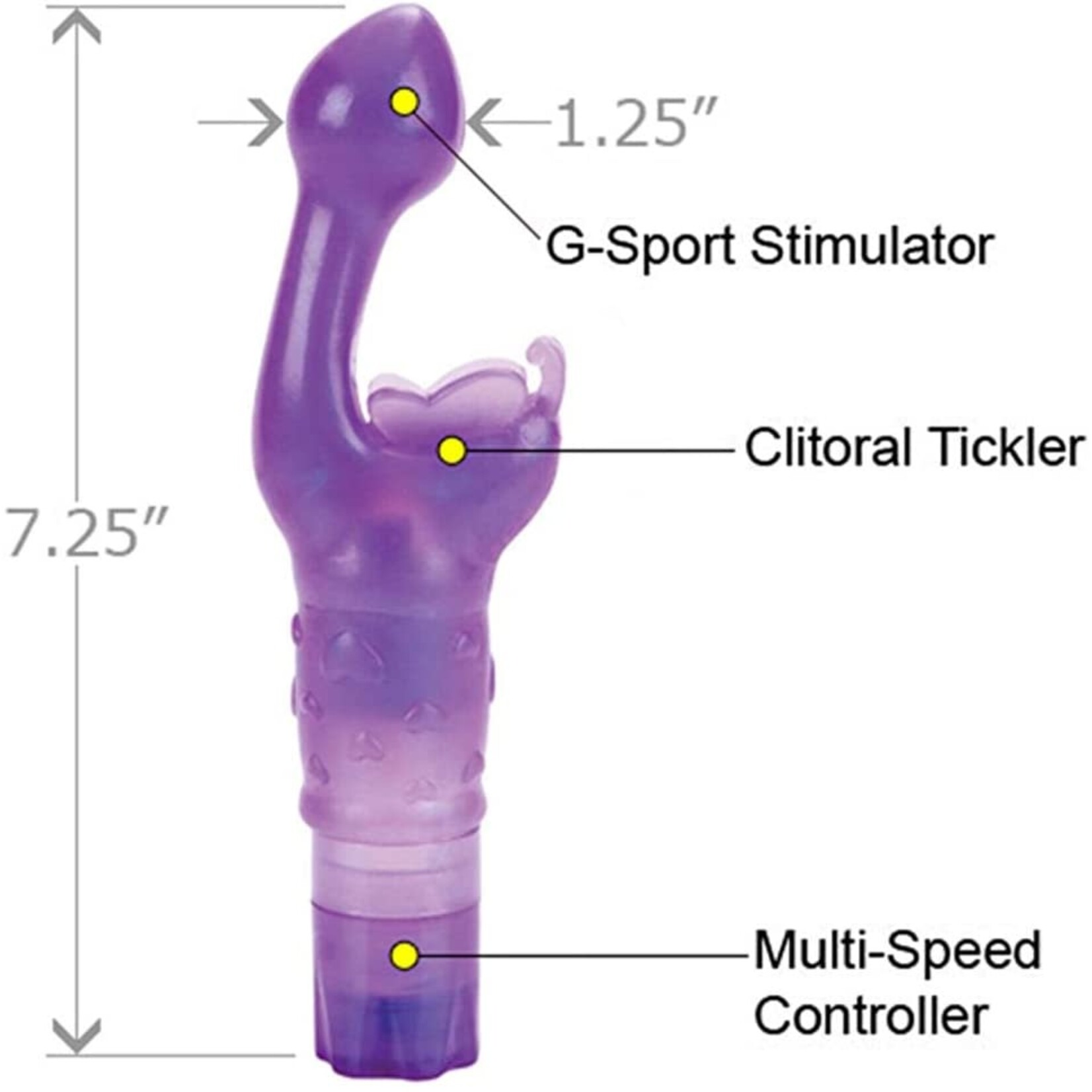 CALEXOTICS CALEXOTICS - THE ORIGINAL BUTTERFLY KISS VIBE - PURPLE