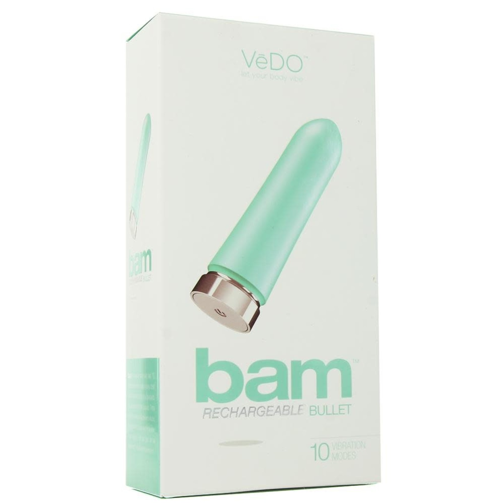 VEDO VEDO - BAM RECHARGEABLE BULLET VIBE - TEASE ME TURQUOISE