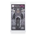 CALEXOTICS CALEXOTICS - NIPPLE PLAY - VIBRATING NIPPLE CLAMPS - BLACK