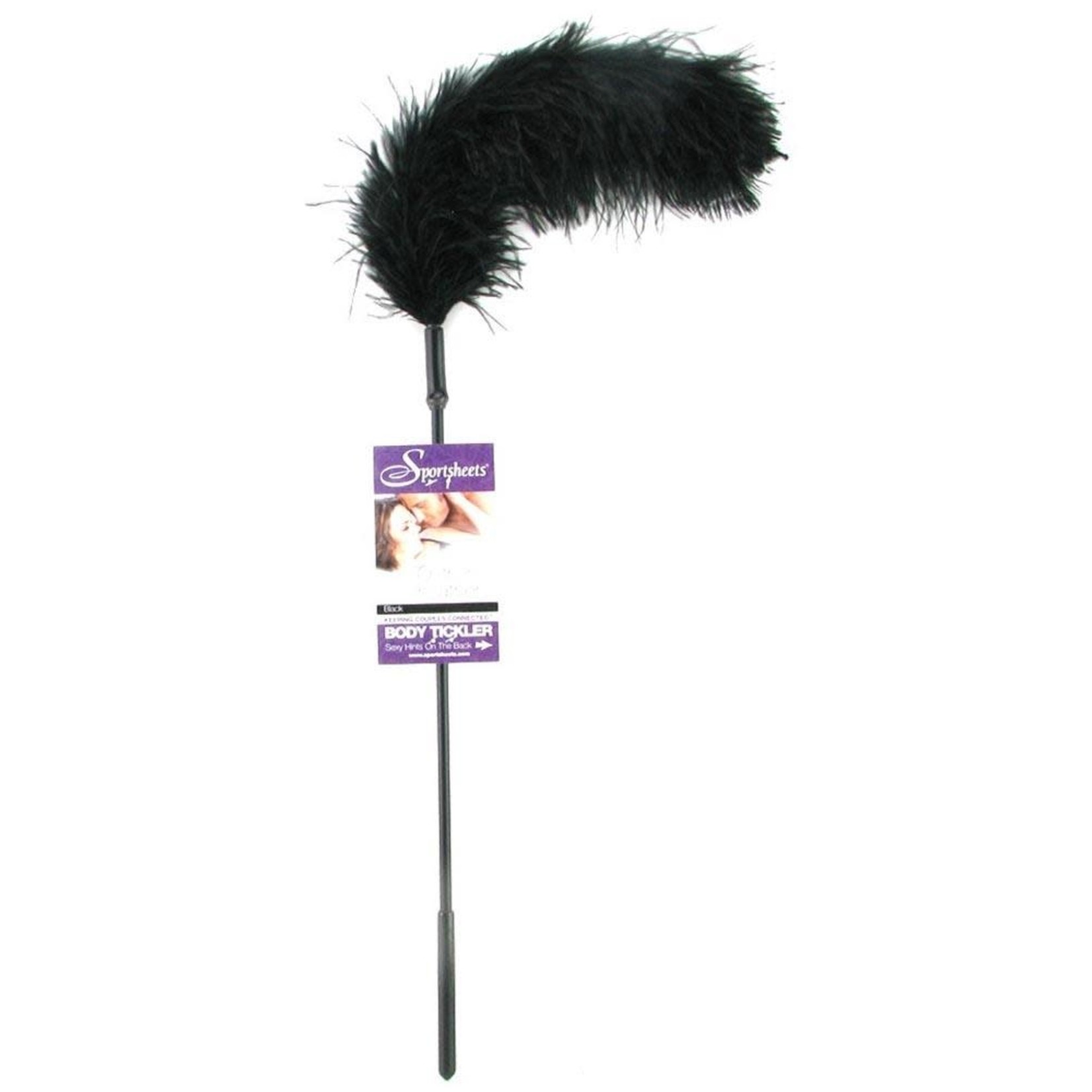 SPORTSHEETS SPORTSHEETS - OSTRICH FEATHER BODY TICKLER - BLACK