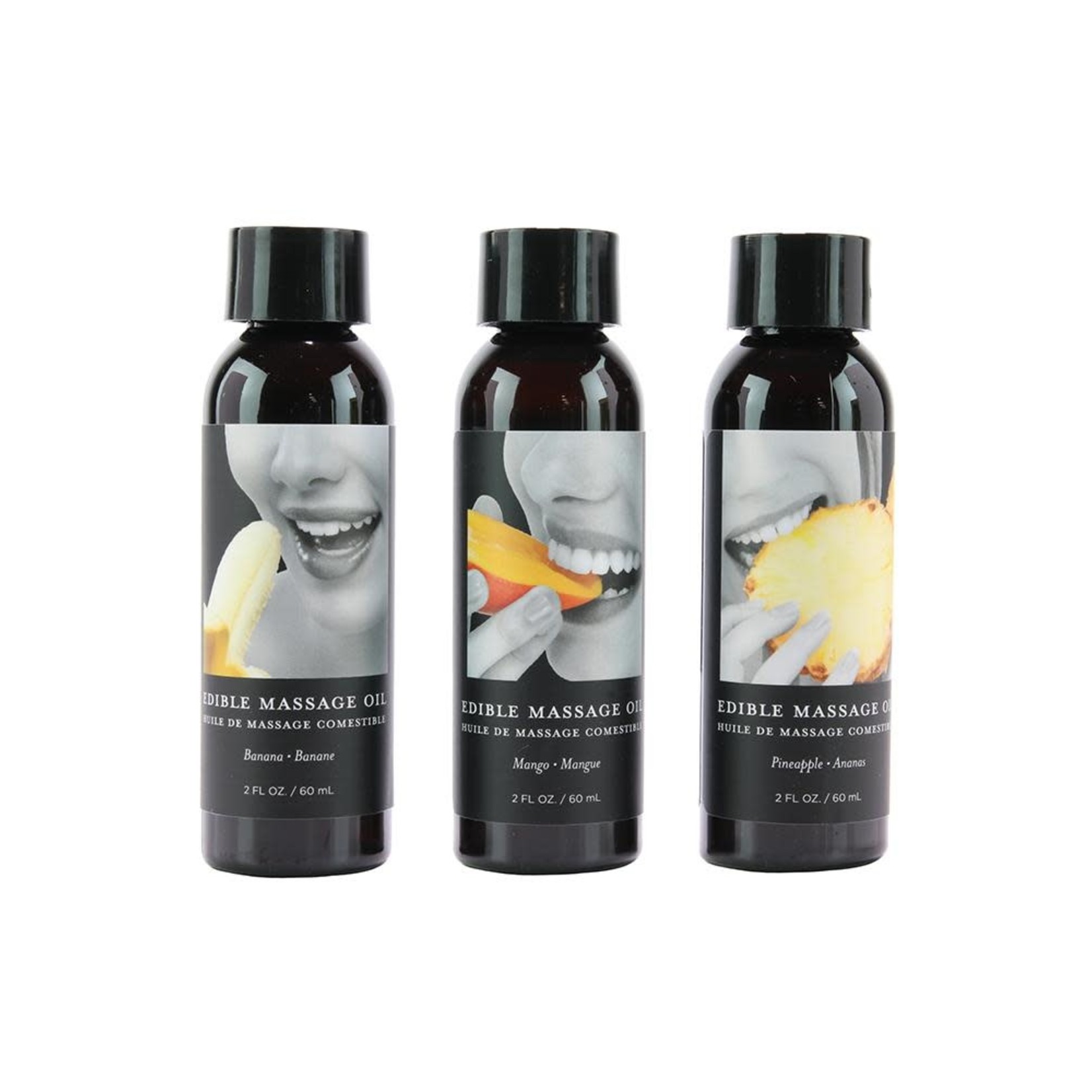 EARTHLY BODY EARTHLY BODY - EDIBLE MASSAGE OIL GIFT SET 3X2OZ