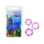 CALEXOTICS CALEXOTICS - SILICONE ISLAND RINGS - PINK