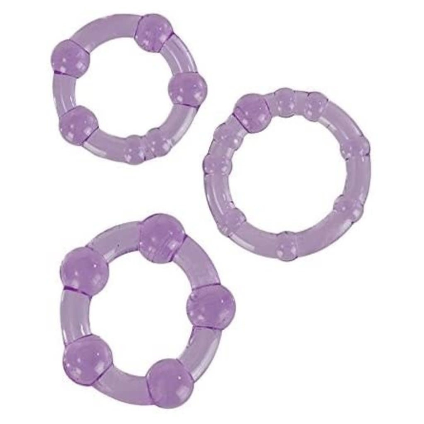 CALEXOTICS CALEXOTICS - SILICONE ISLAND RINGS - PURPLE