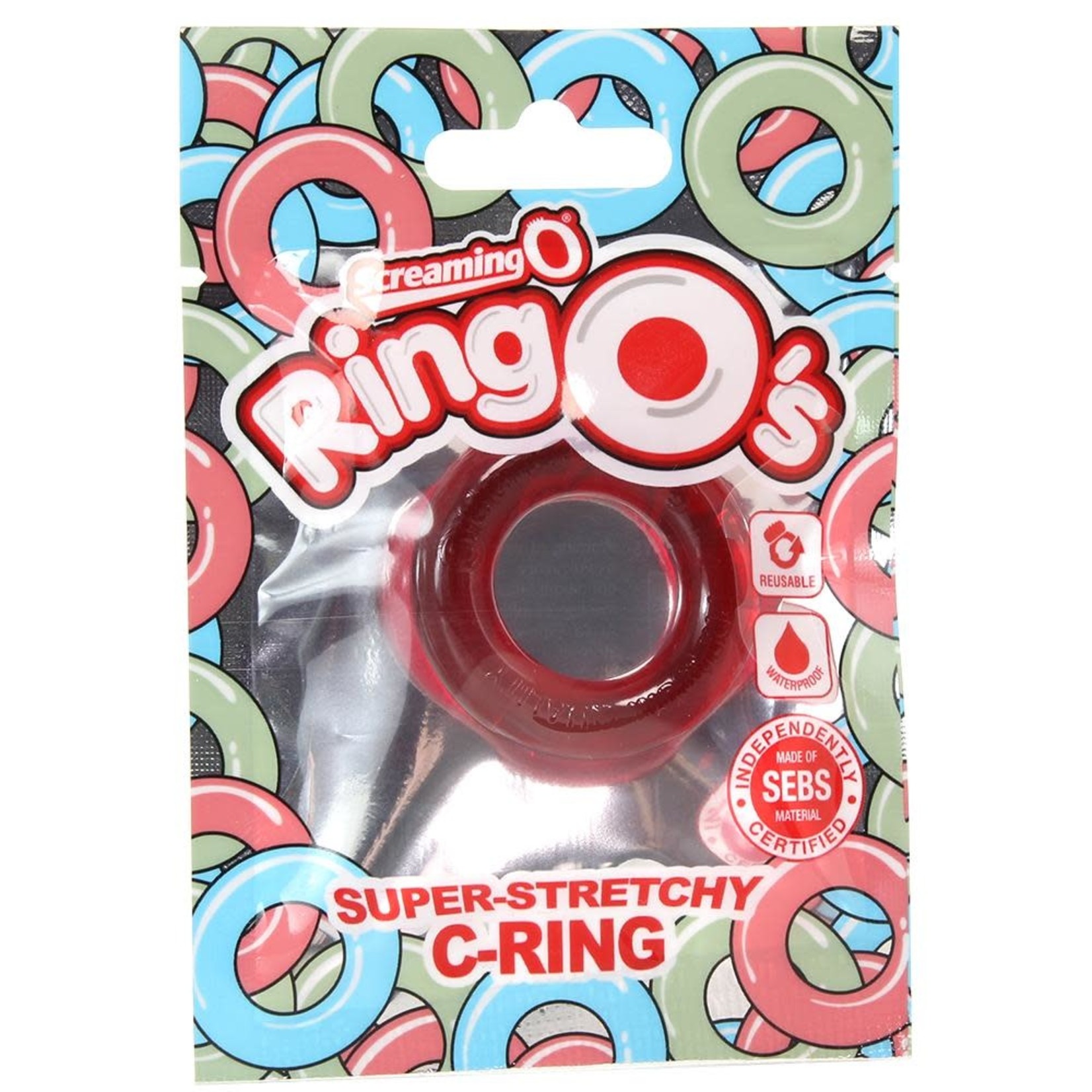 SCREAMING O SCREAMING O - RING O'S SUPER STRETCHY C-RING - RED