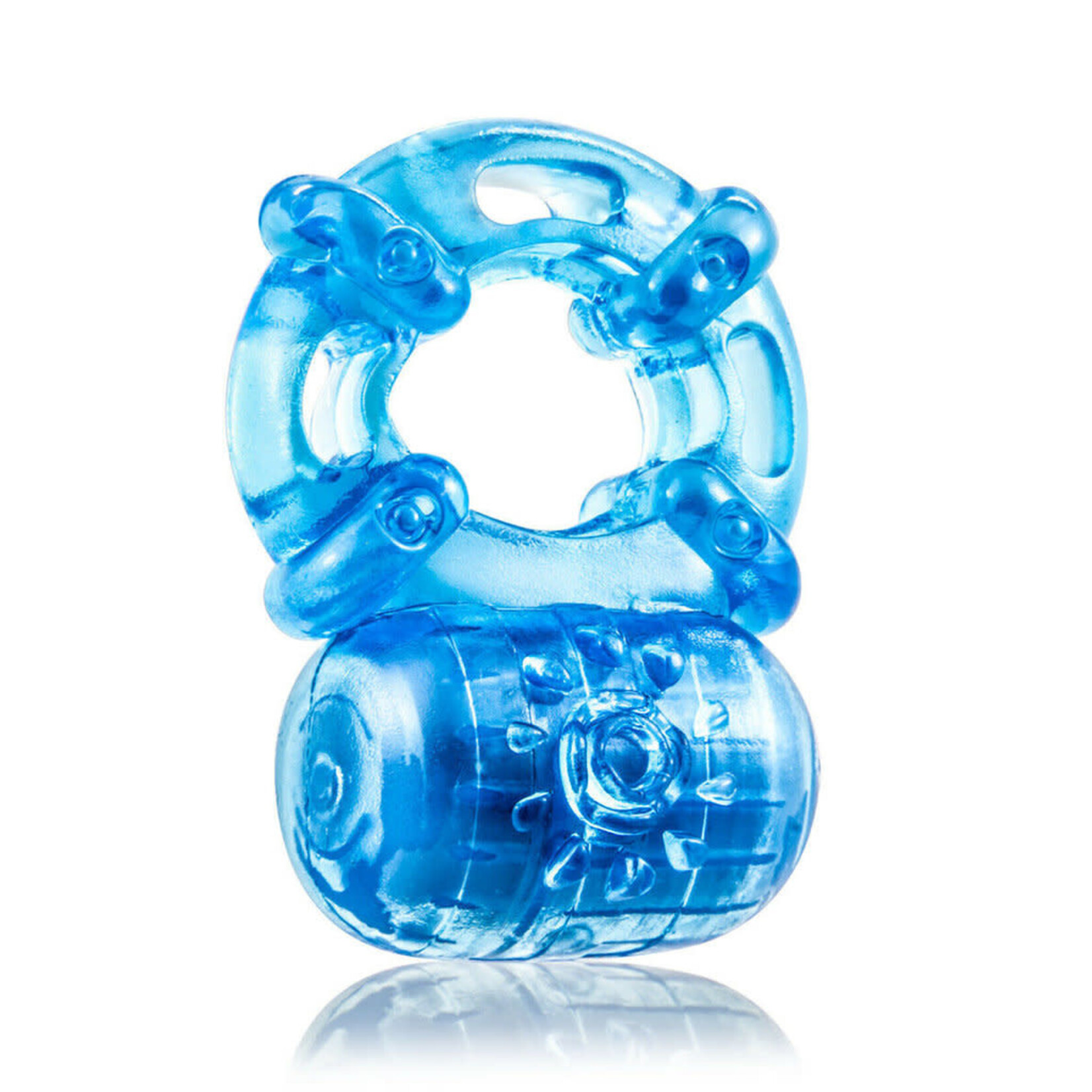BLUSH BLUSH - STAY HARD - REUSABLE 5 FUNCTION COCK RING - BLUE