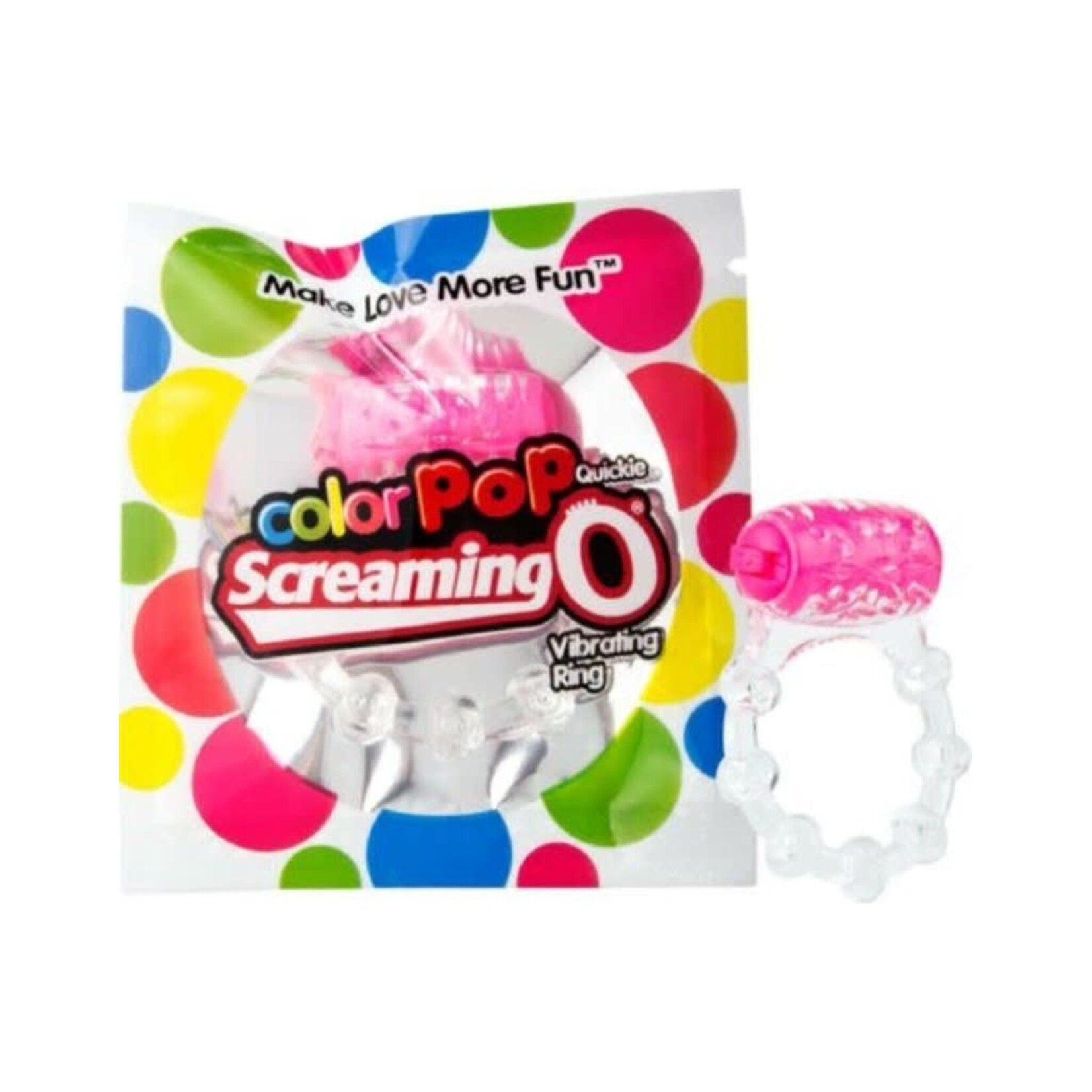 SCREAMING O SCREAMING O - COLOR POP QUICKIE VIBE RING - PINK