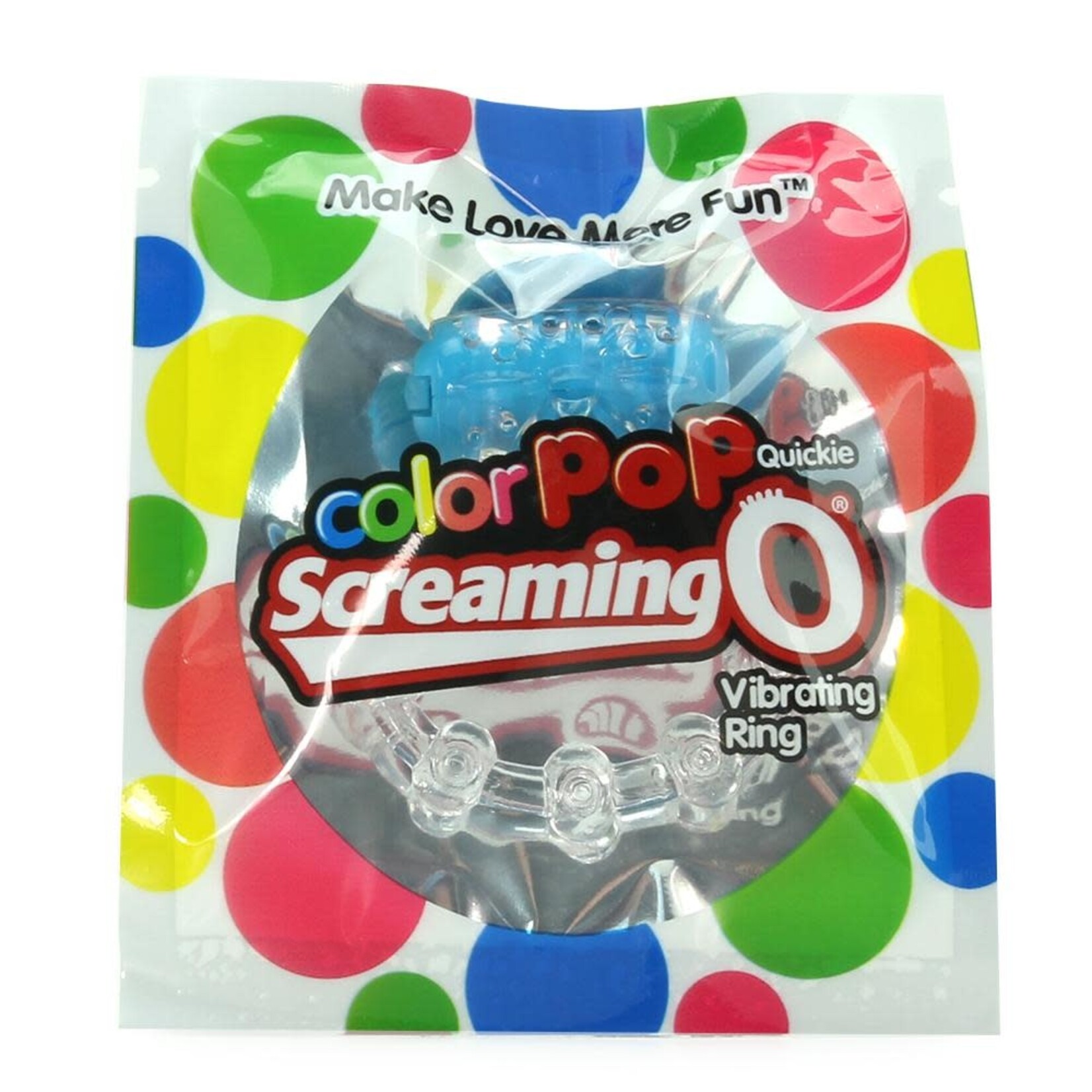 SCREAMING O SCREAMING O - COLOR POP QUICKIE VIBE RING - BLUE