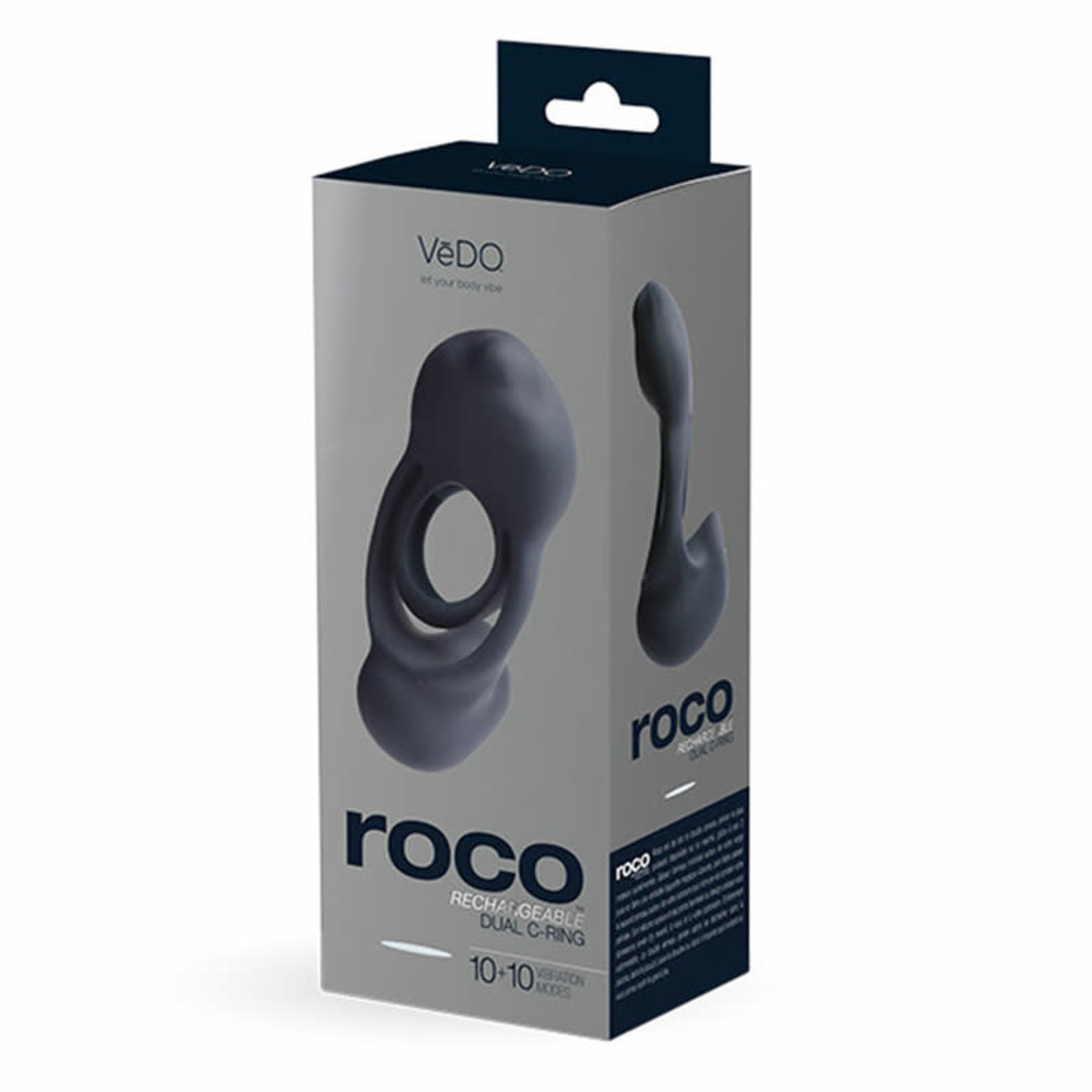 VEDO VEDO - ROCO RECHARGEABLE DUAL VIBRATING C-RING