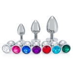 STAINLESS STEEL JEWEL BUTT PLUG - SMALL