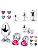 STAINLESS STEEL HEART BUTT PLUG - LARGE