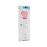 NS NOVELTIES NS - CRYSTAL PREMIUM GLASS - HEART OF GLASS DILDO WITH CASE