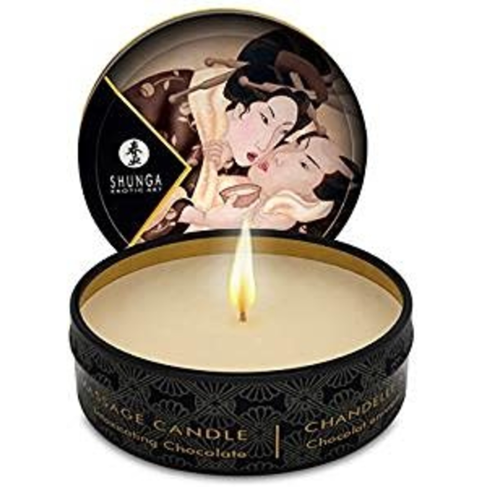 SHUNGA SHUNGA MINI MASSAGE CANDLE INTOXICATING CHOCOLATE 30ML/1OZ.