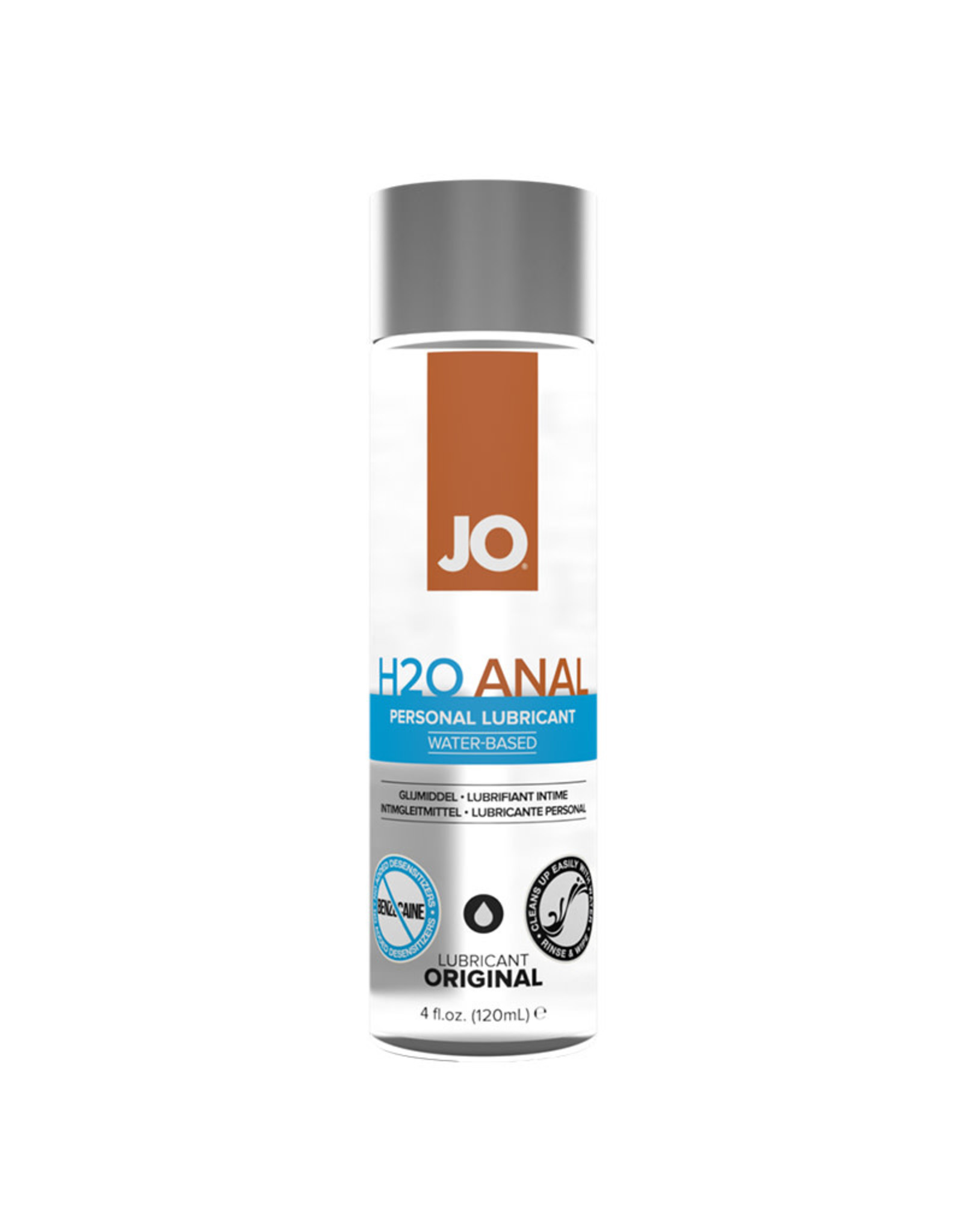 SYSTEM JO JO - H2O - ANAL LUBE - WATER BASED 4OZ