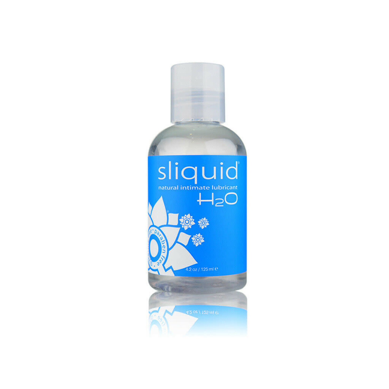 SLIQUID SLIQUID - H2O GLYCERINE FREE NATURAL LUBE 4.2OZ/125ML