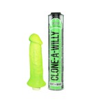 CLONE A WILLY (EMPIRE LABS) CLONE-A-WILLY VIBE KIT - GLOW IN THE DARK - LIME GREEN