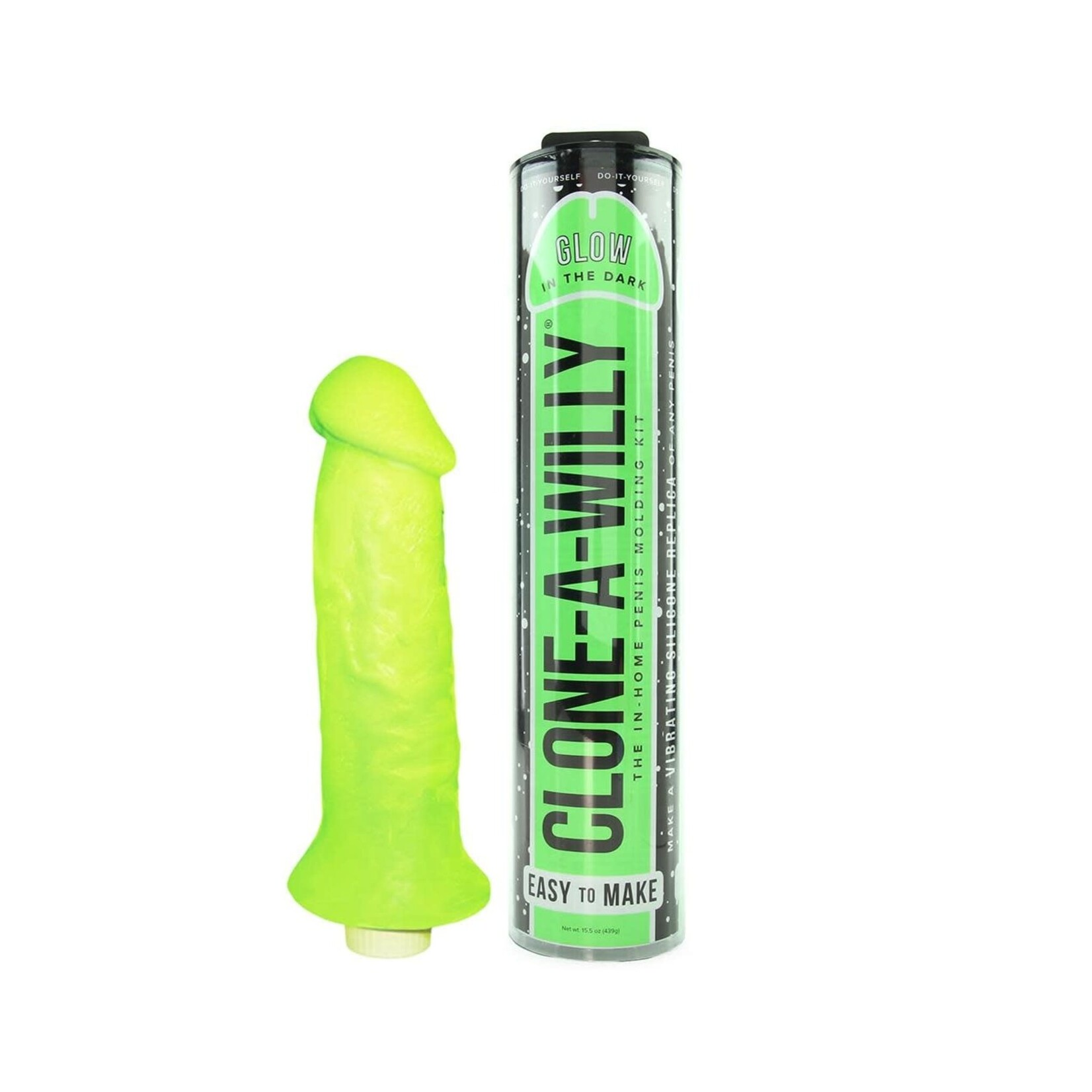 CLONE A WILLY (EMPIRE LABS) CLONE-A-WILLY VIBE KIT - GLOW IN THE DARK - LIME GREEN