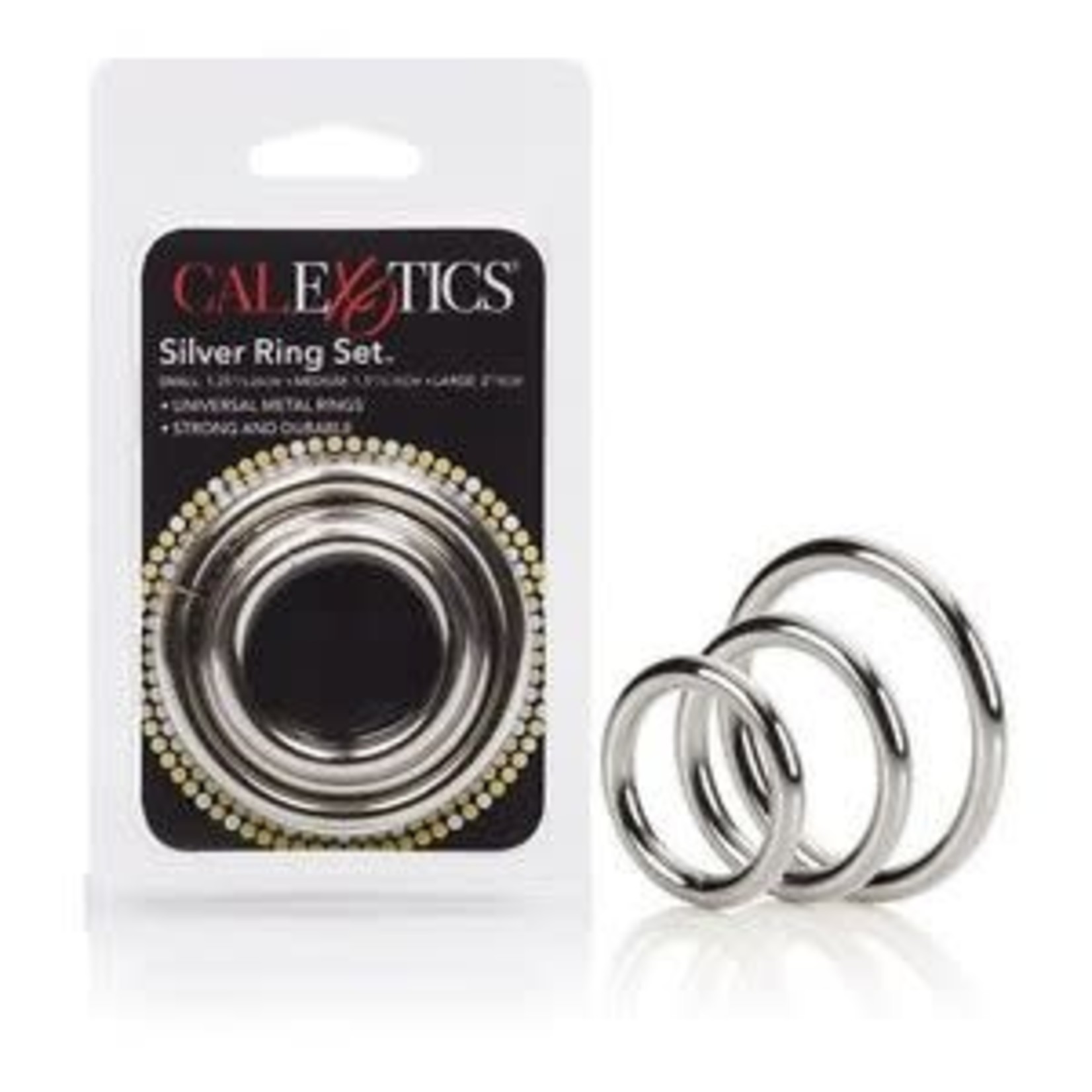 CALEXOTICS CALEXOTICS - SILVER RING SET - 3 PIECE