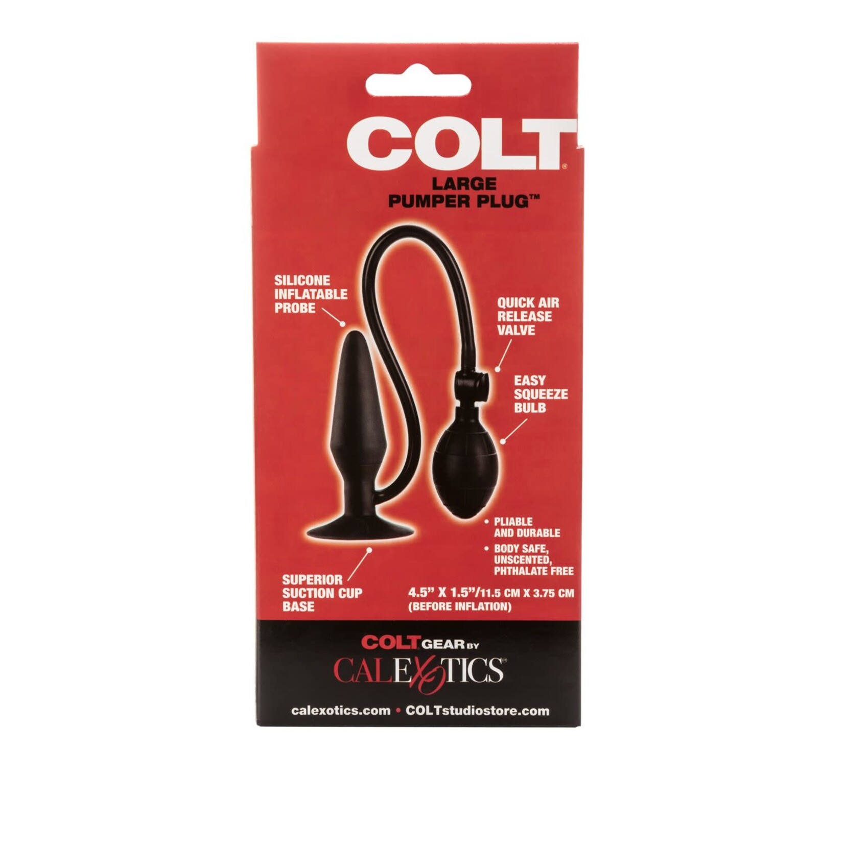 COLT CALEXOTICS - COLT - MEDIUM PUMPER PLUG - BLACK