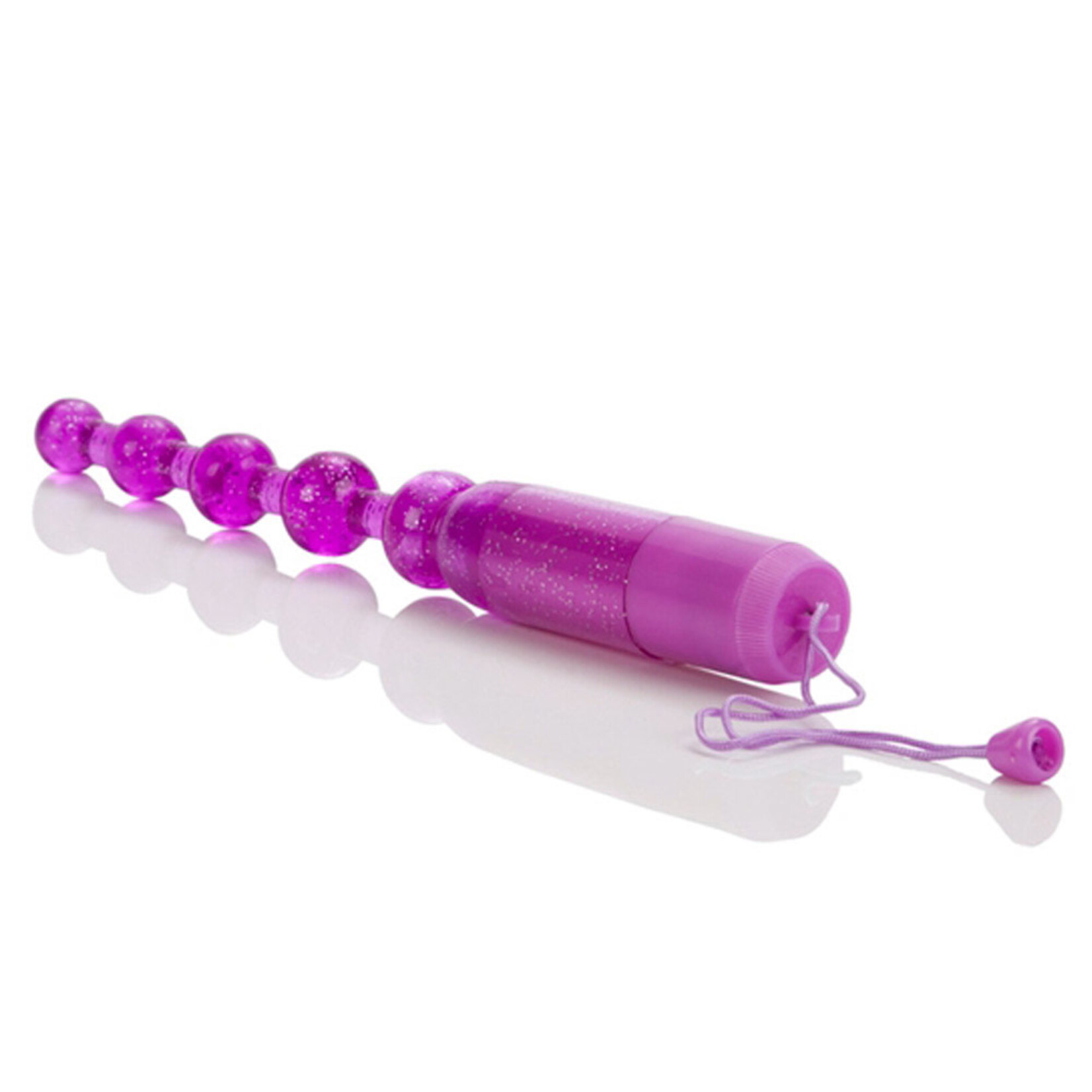 CALEXOTICS WATERPROOF VIBRATING PLEASURE BEADS - PURPLE