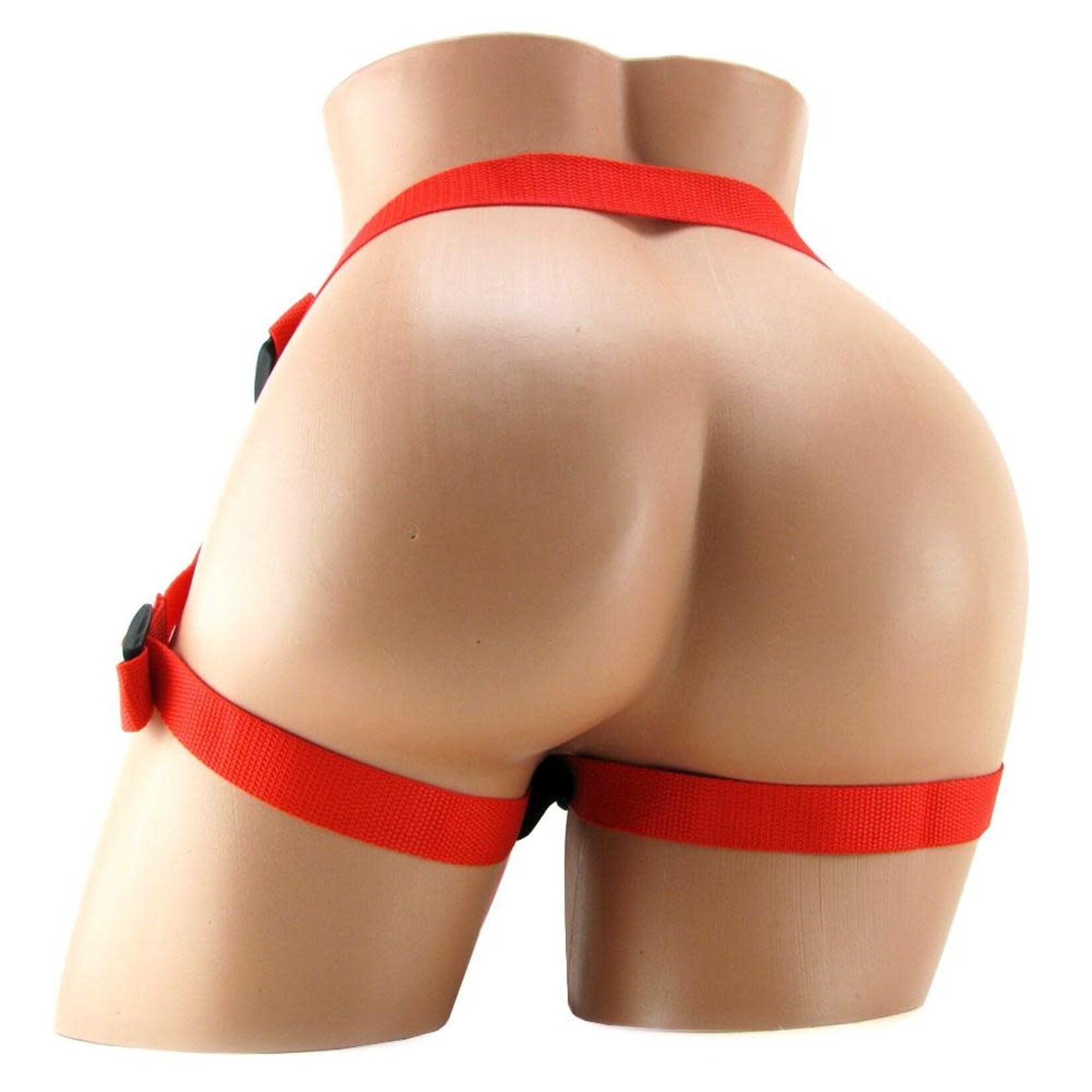 CALEXOTICS RED RIDER HARNESS AND G-SPOT DILDO