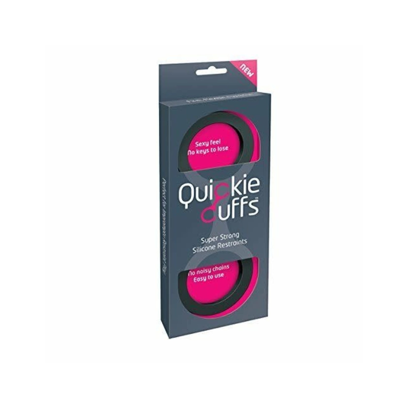 QUICKIE CUFFS - MEDIUM SILICONE CUFFS - BLACK