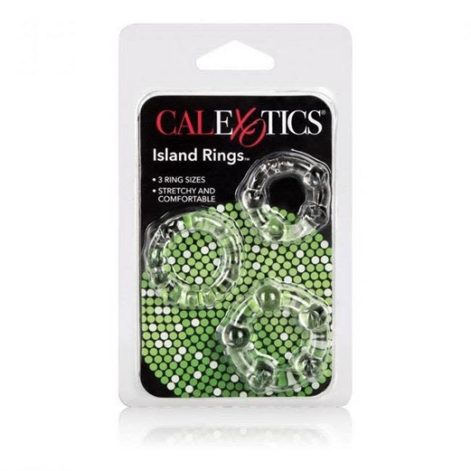 CALEXOTICS CALEXOTICS - SILICONE ISLAND RINGS - CLEAR