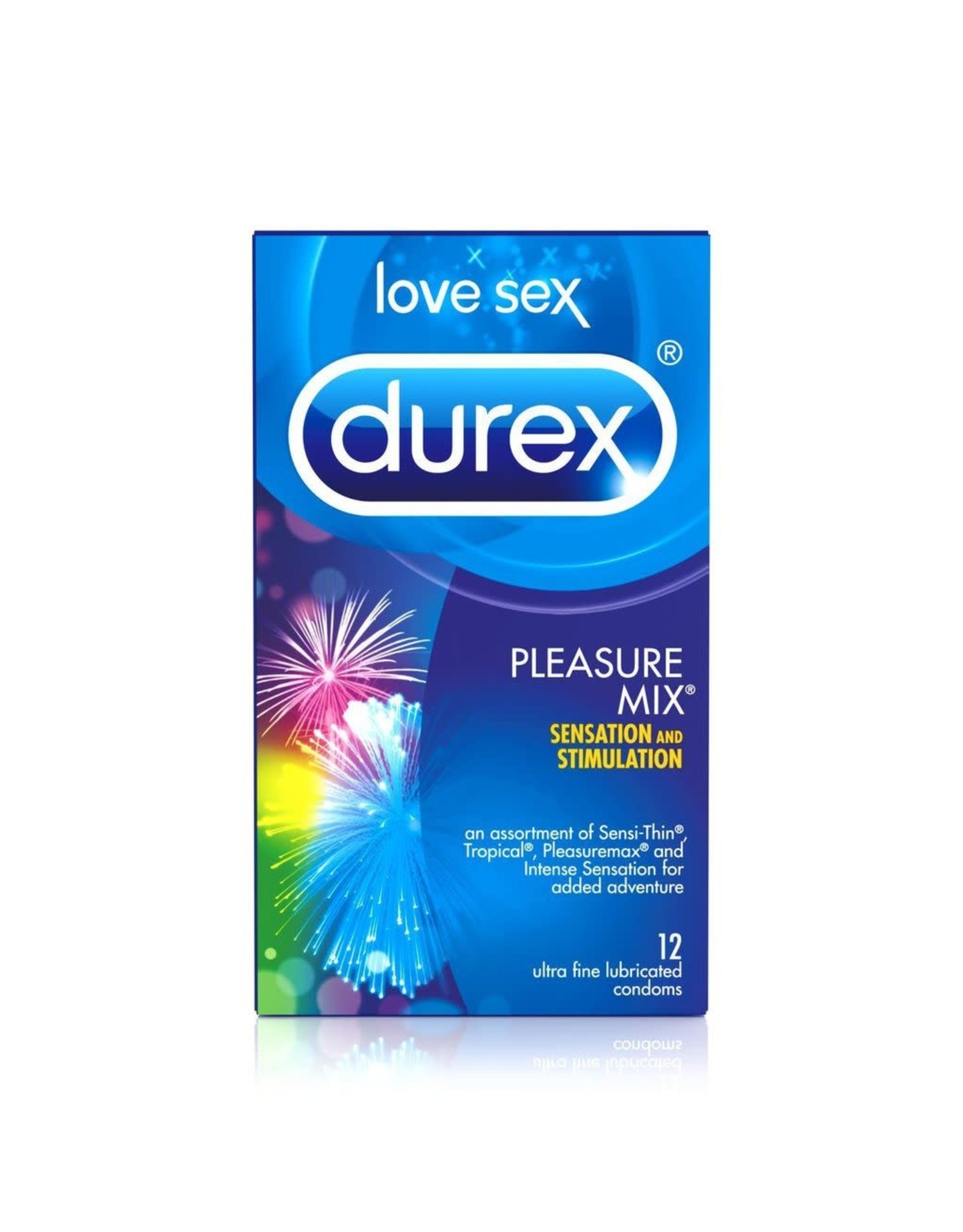 DUREX CONDOMS/DUREX PLAY DUREX - PLEASURE-MIX - 12 PACK