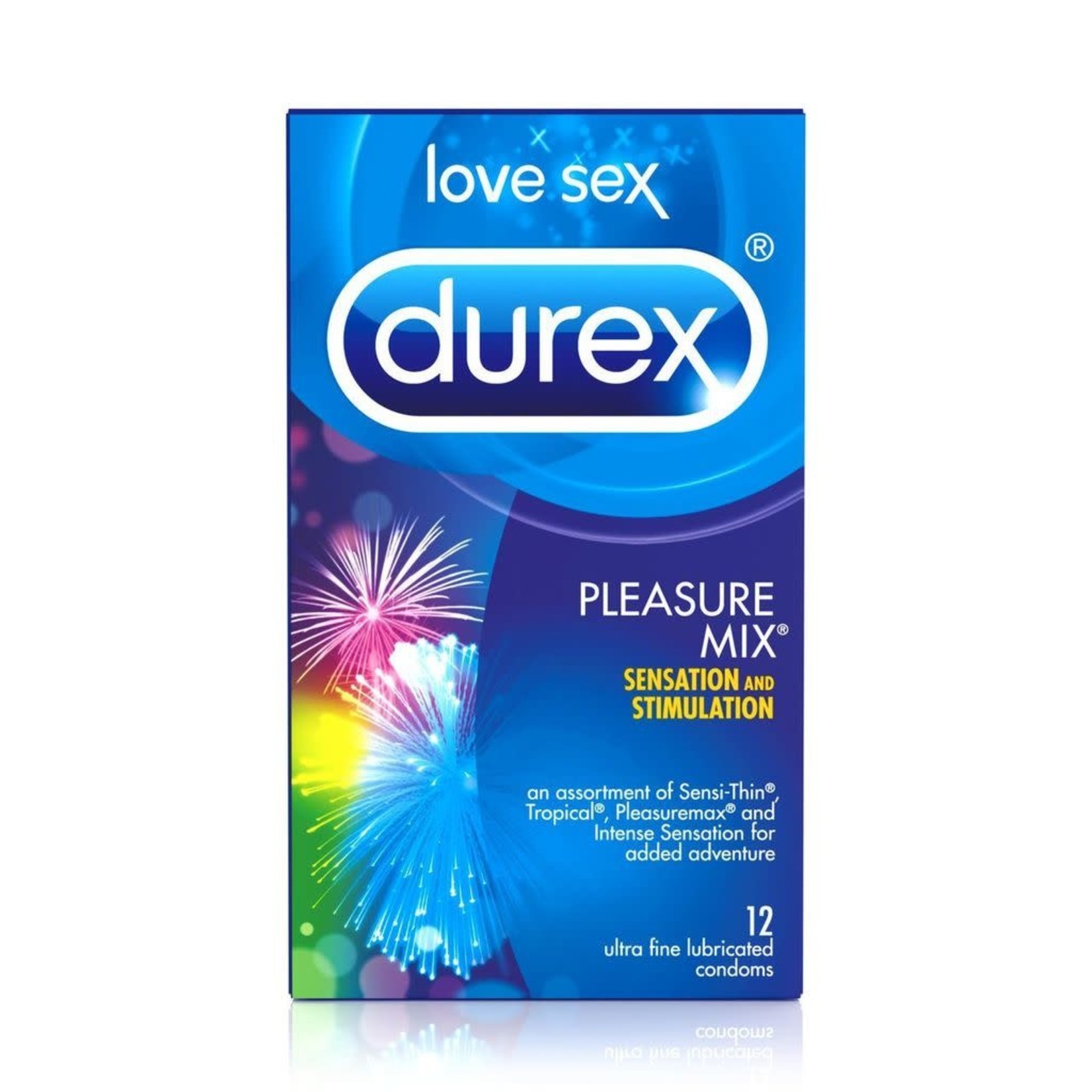 DUREX CONDOMS/DUREX PLAY DUREX - PLEASURE-MIX - 12 PACK