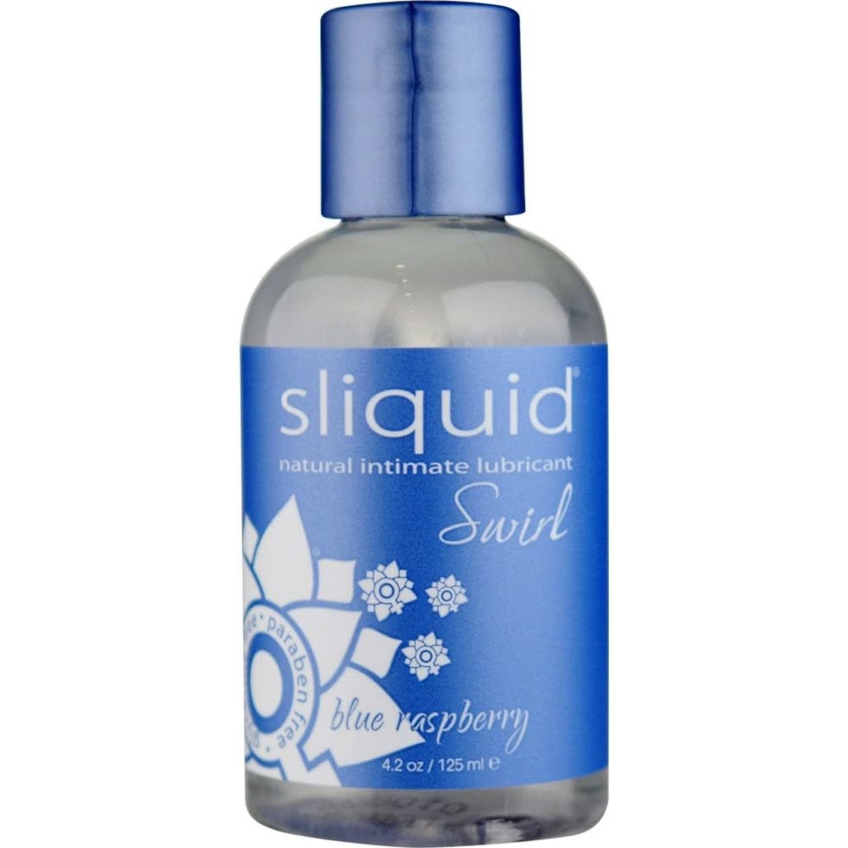 SLIQUID SLIQUID - SWIRL FLAVORED LUBE 4.2OZ/125ML - BLUE RASPBERRY