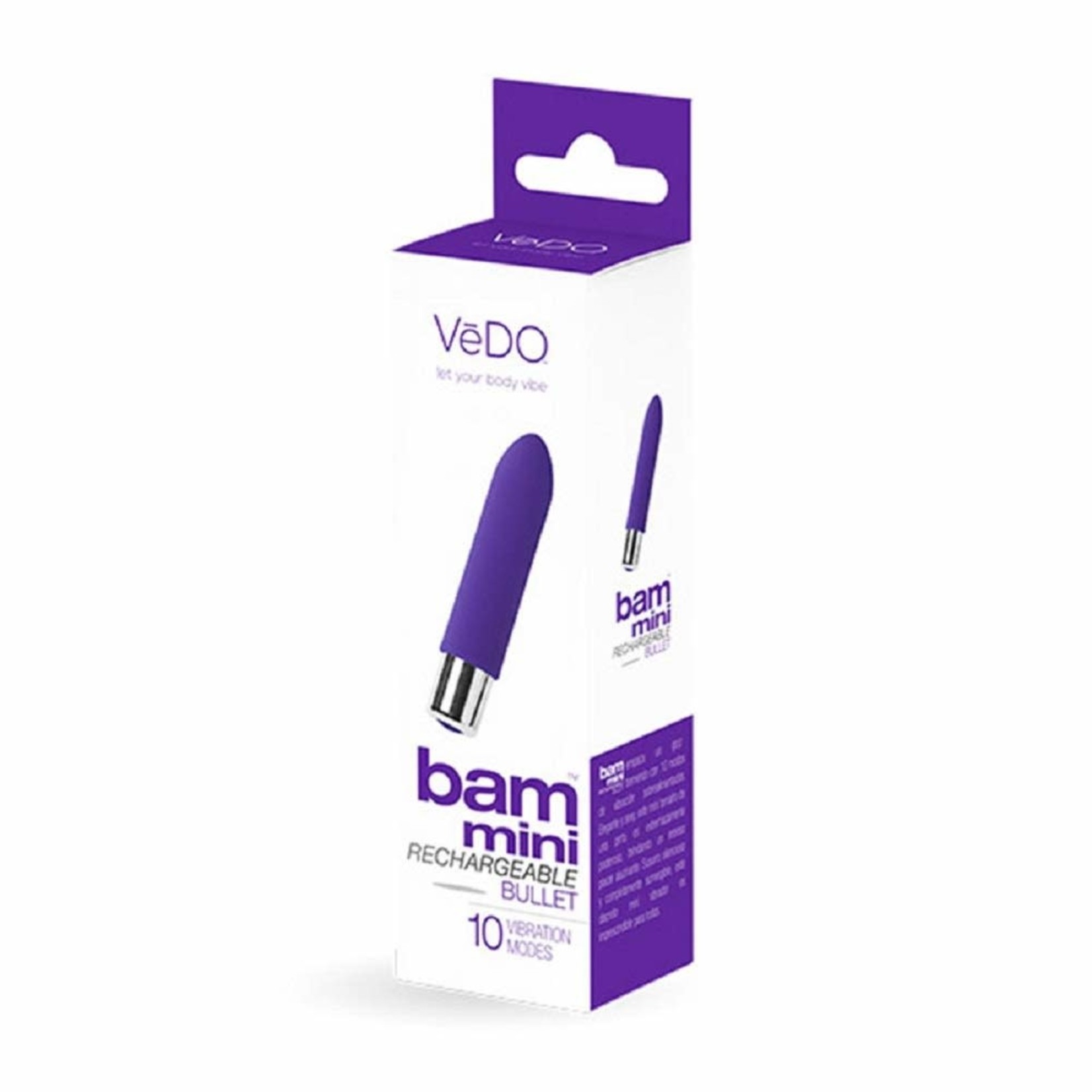 VEDO VEDO - BAM MINI RECHARGEABLE BULLET VIBE - IN TO YOU INDIGO