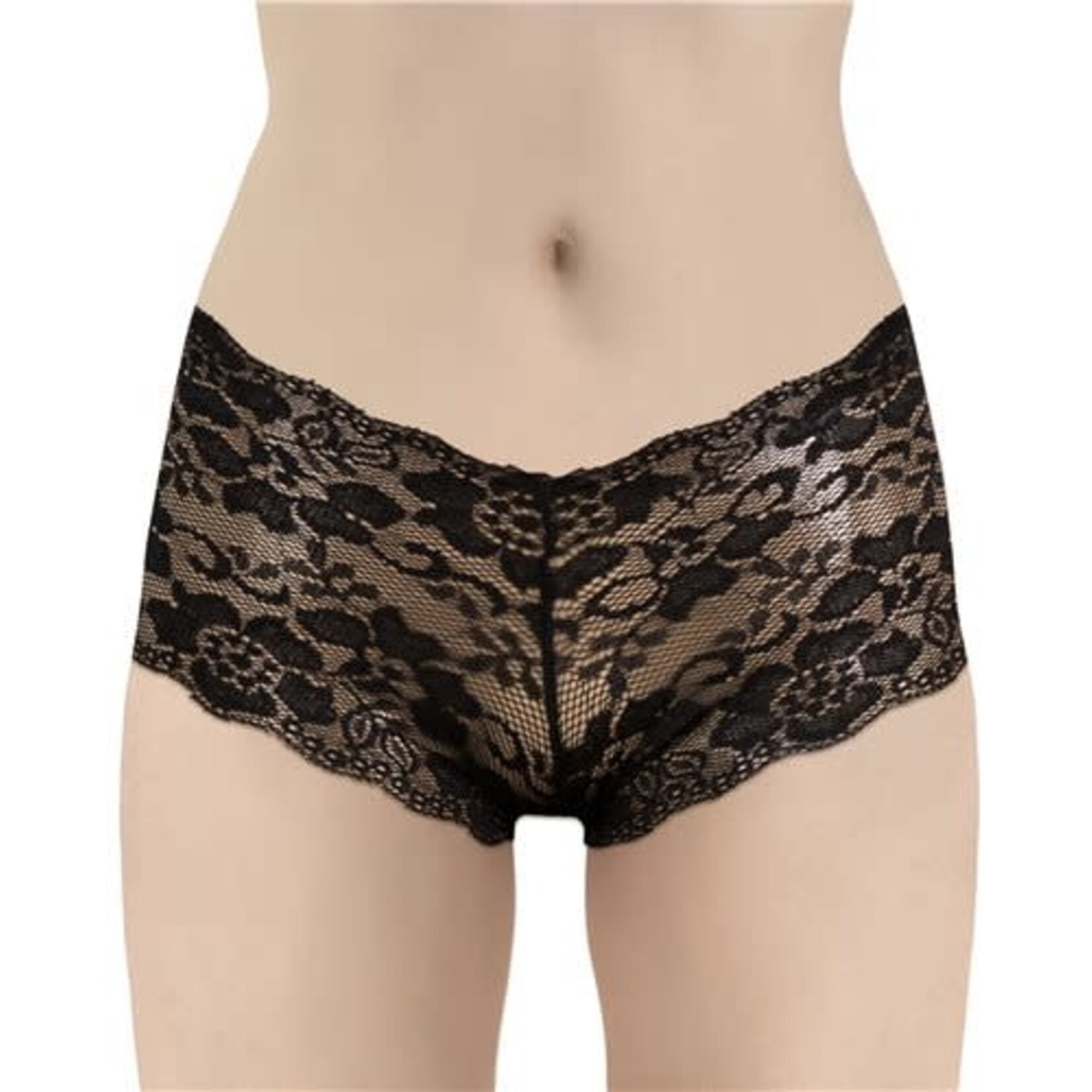 BACI BOY LEG PANTY - BLACK - LARGE