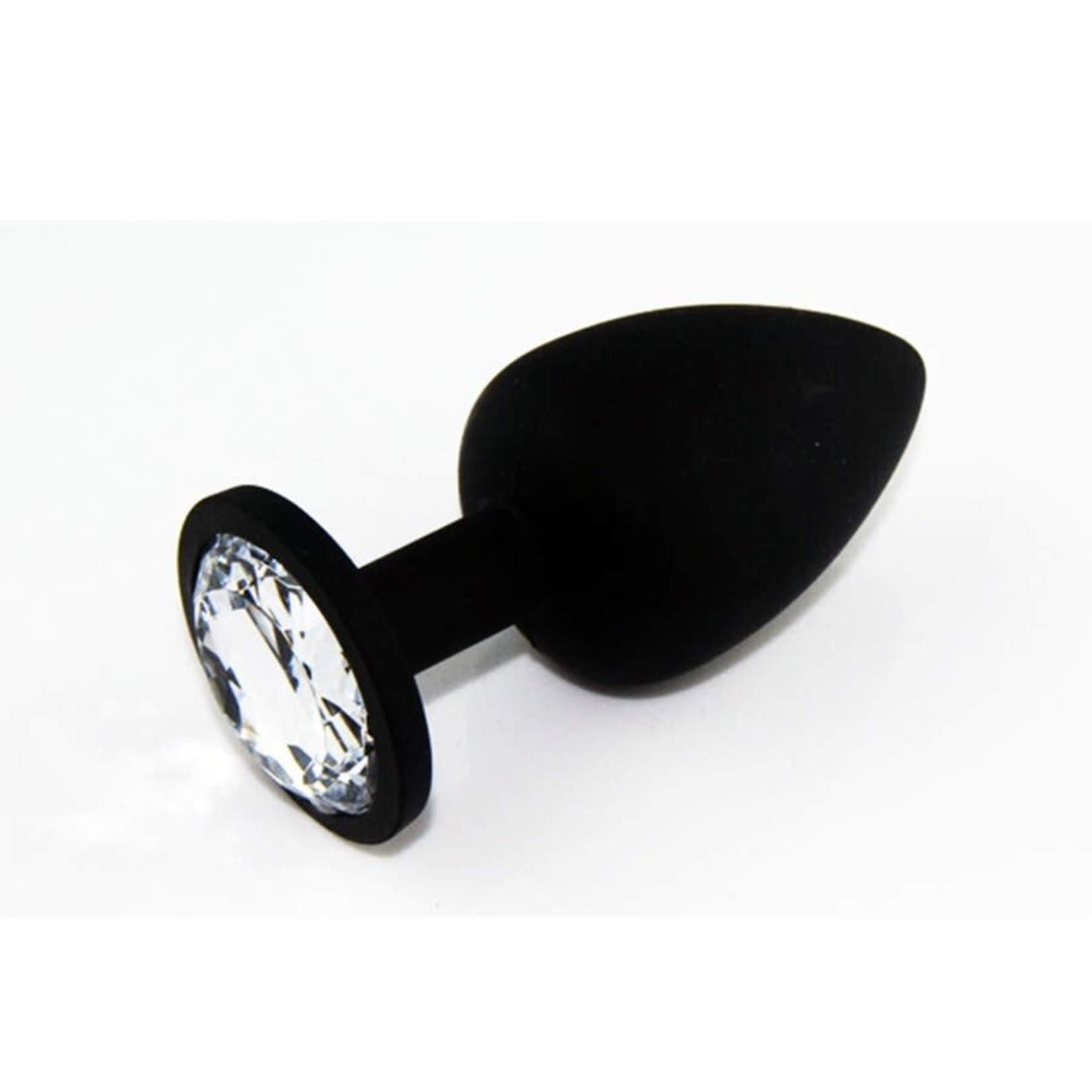 SILICONE JEWEL BUTT PLUG - MEDIUM - ASSORTED COLOURS