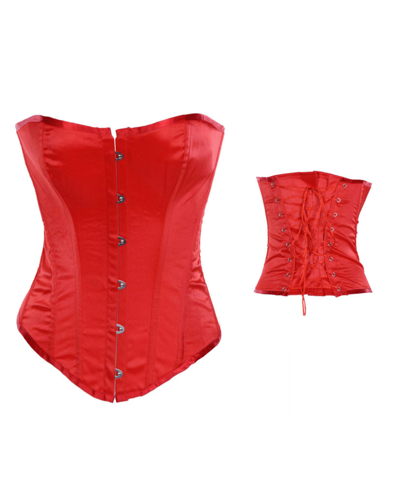 CLASSIC OVERBUST CORSET - RED - LARGE