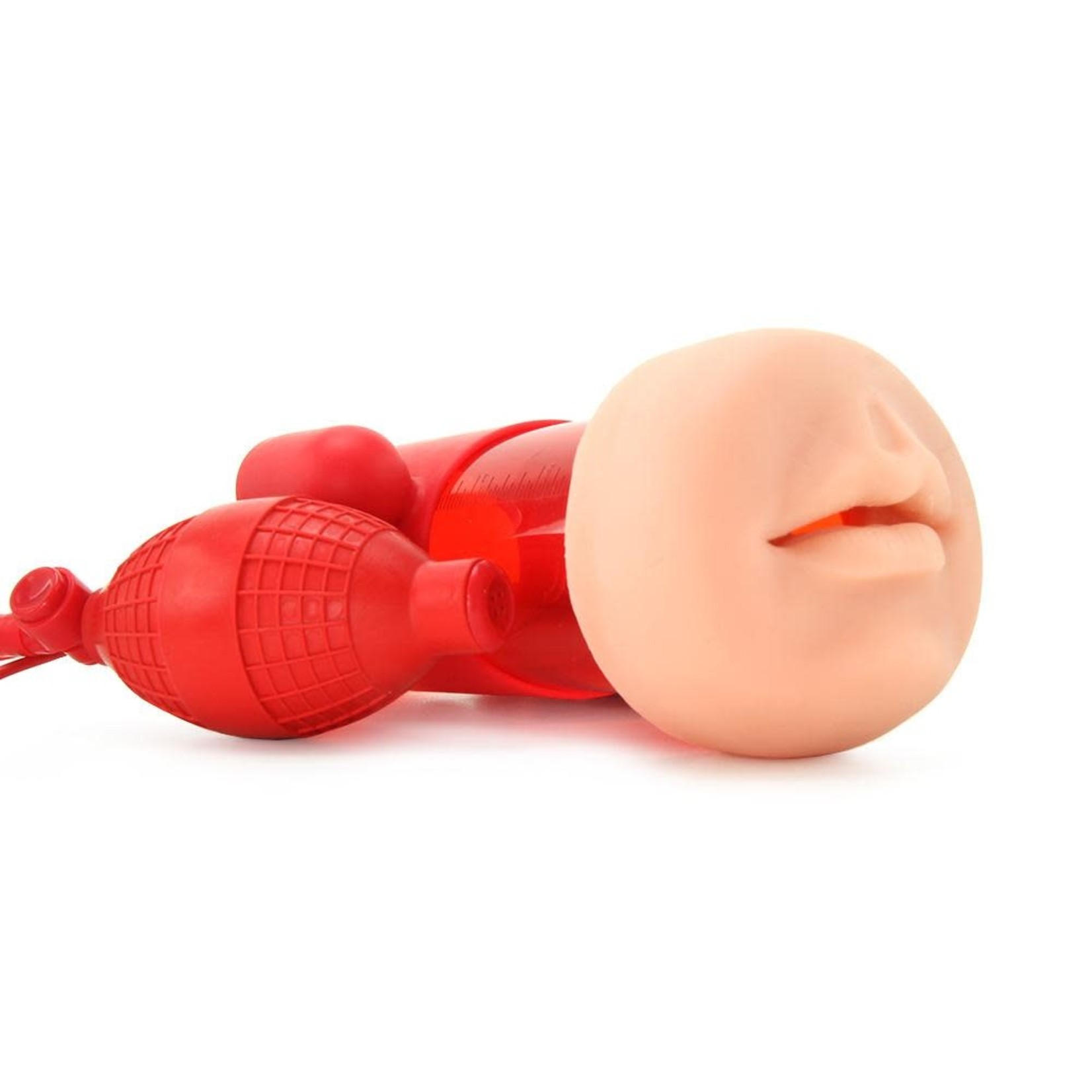 SUPREME VIBRATING PENIS PUMP WITH REAL SKIN MOUTH