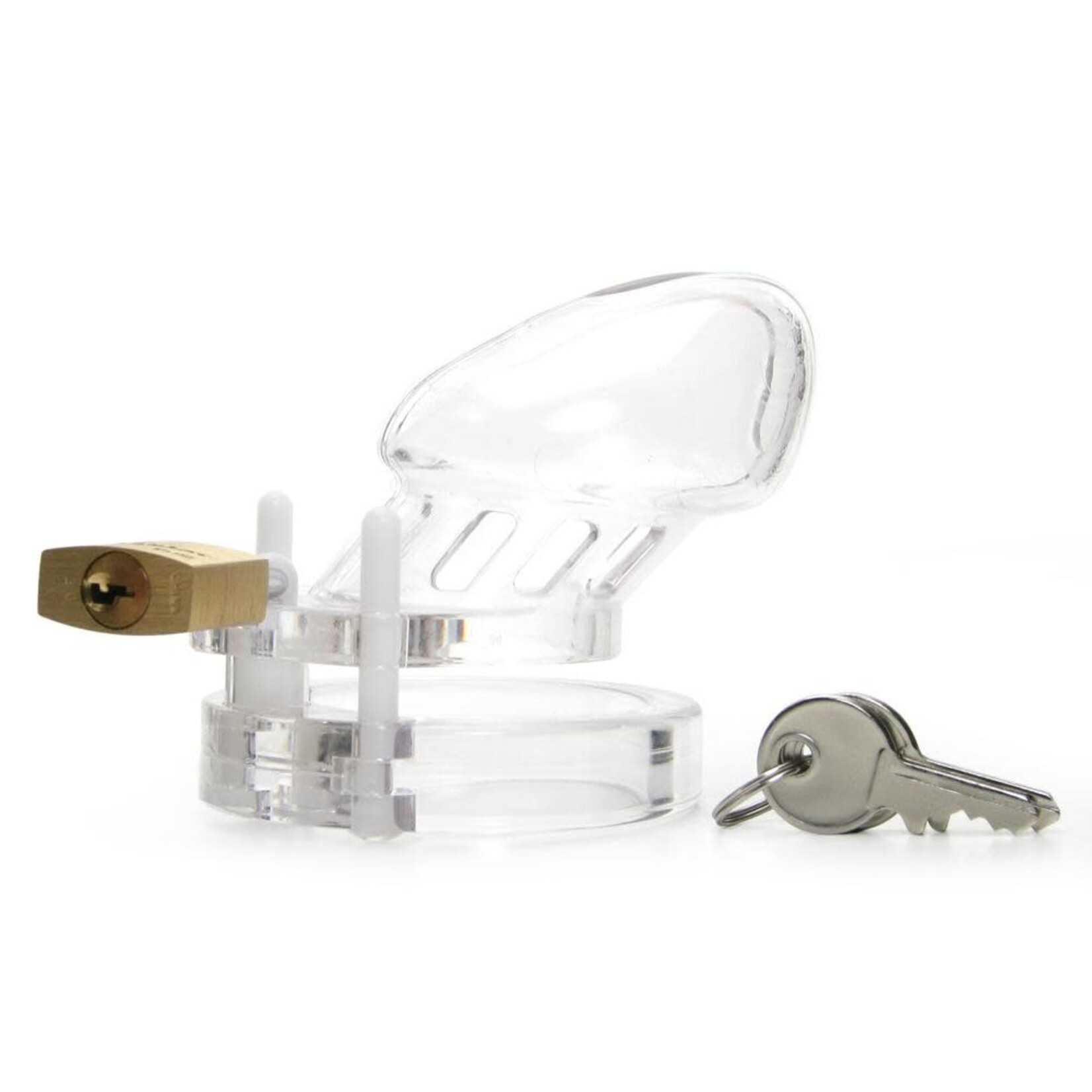 CB-X CB-6000 - 2 1/5" MALE CHASITY DEVICE - CLEAR