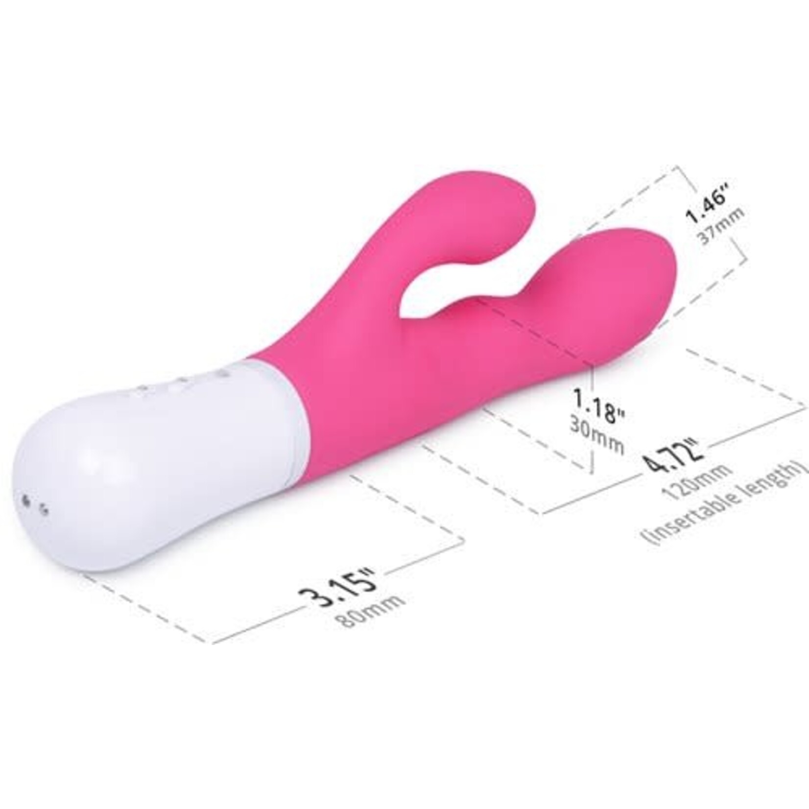 LOVENSE LOVENSE - NORA - BLUETOOTH RABBIT VIBRATOR - PINK