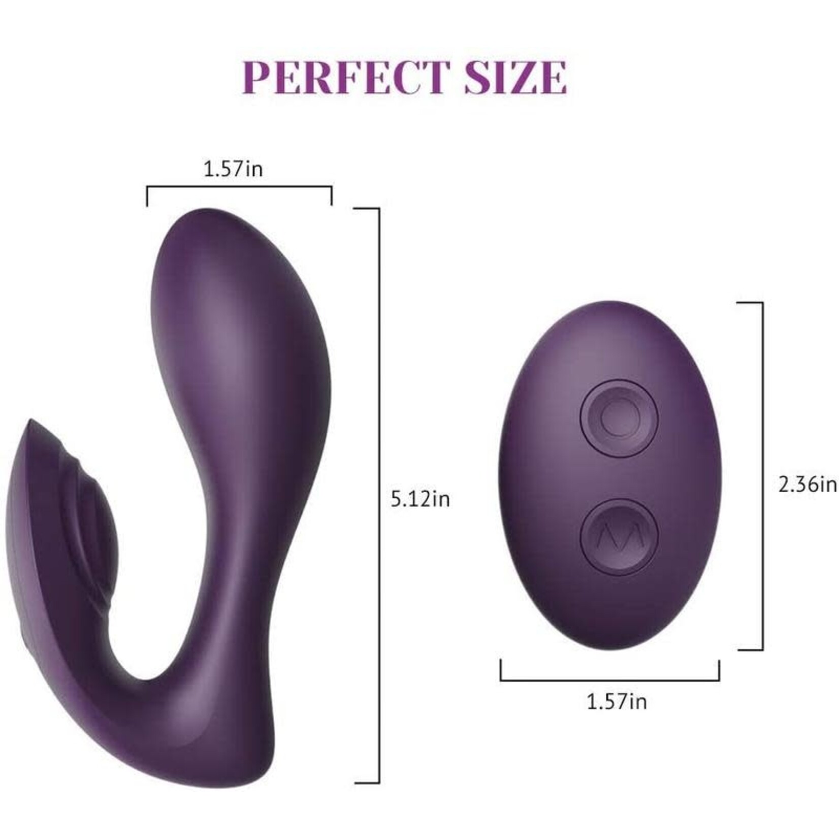 TRACY'S DOG TRACY'S DOG - DUOJOY COUPLE VIBRATOR PURPLE