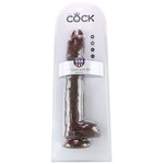 KING COCK KING COCK 14" COCK WITH BALLS - CHOCOLATE