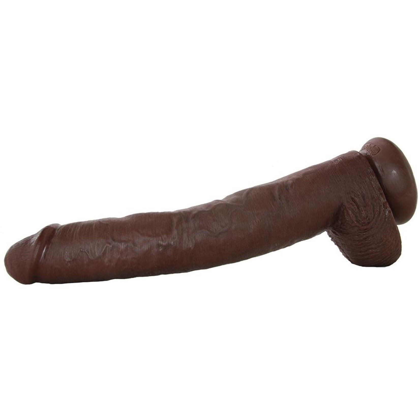 KING COCK KING COCK 14" COCK WITH BALLS - CHOCOLATE