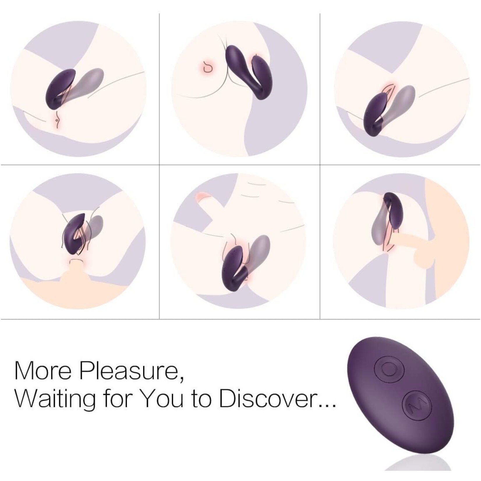 TRACY'S DOG TRACY'S DOG - DUOJOY COUPLE VIBRATOR PURPLE