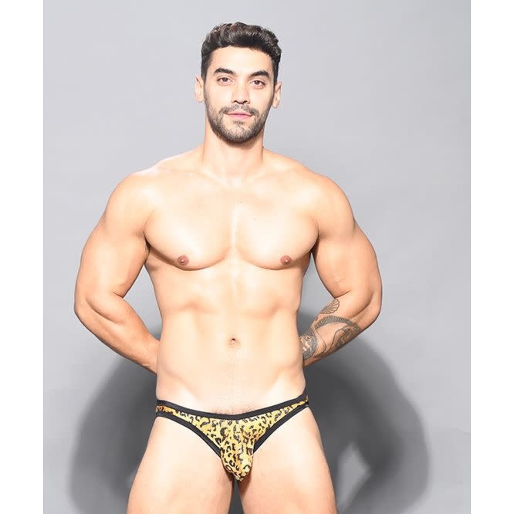ANDREW CHRISTIAN ANDREW CHRISTIAN - GLAM LEOPARD BIKINI W/ ALMOST NAKED LARGE