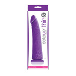 NS NOVELTIES NS - COLOURS - PLEASURES - THIN 8" DILDO - PURPLE