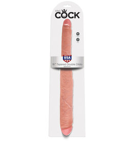 KING COCK KING COCK - 16" TAPERED DOUBLE DILDO - FLESH
