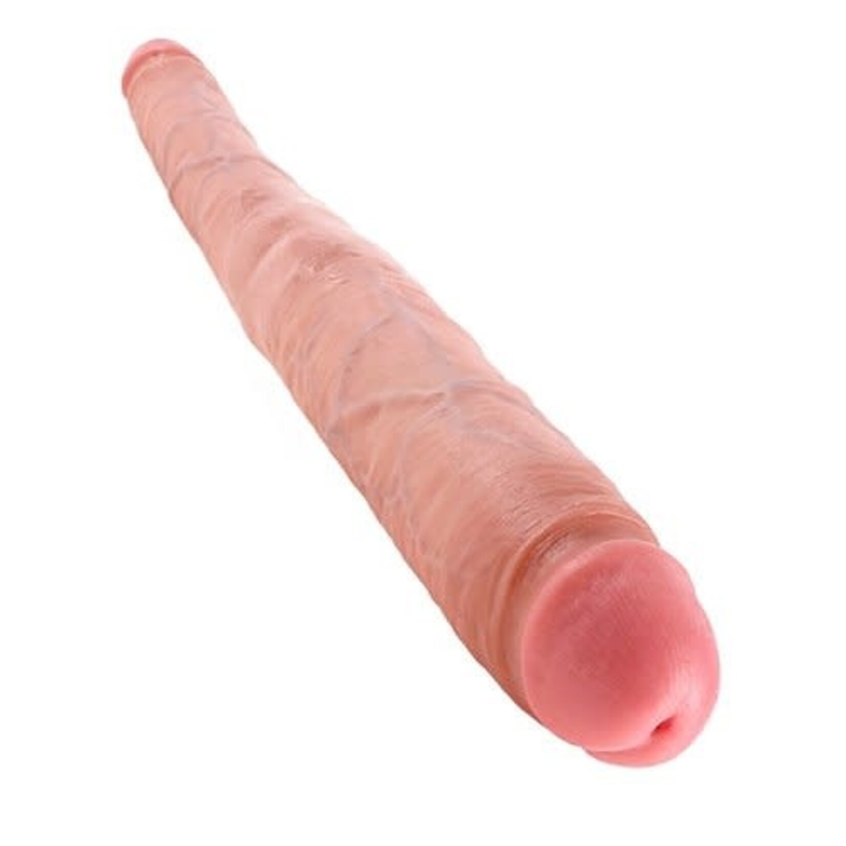 KING COCK KING COCK 16" TAPERED DOUBLE DILDO LIGHT