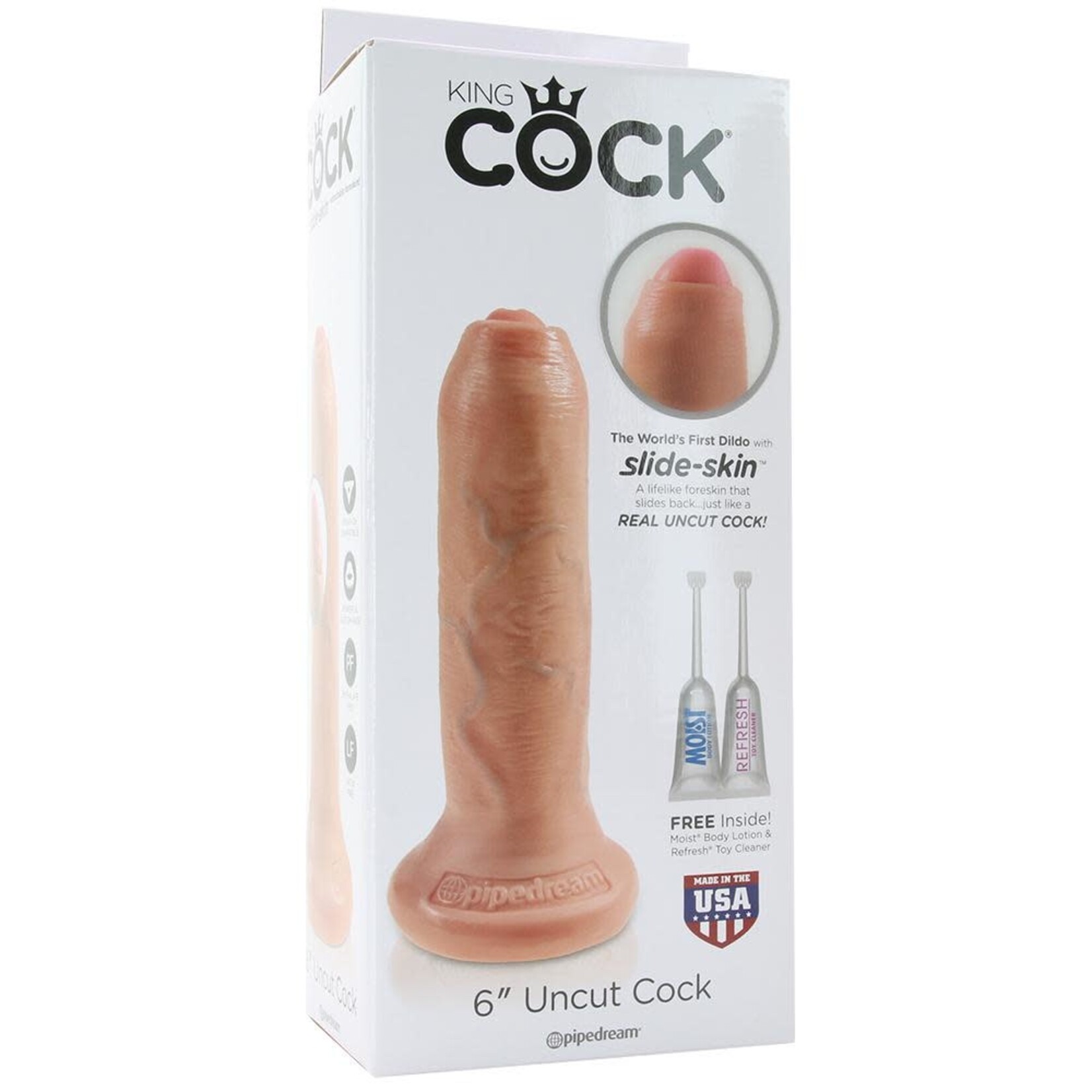 KING COCK KING COCK 6" UNCUT LIGHT