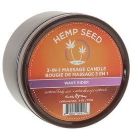 EARTHLY BODY 3-IN-1 SUMMER MASSAGE CANDLE 6OZ/170G - WAVE RIDER