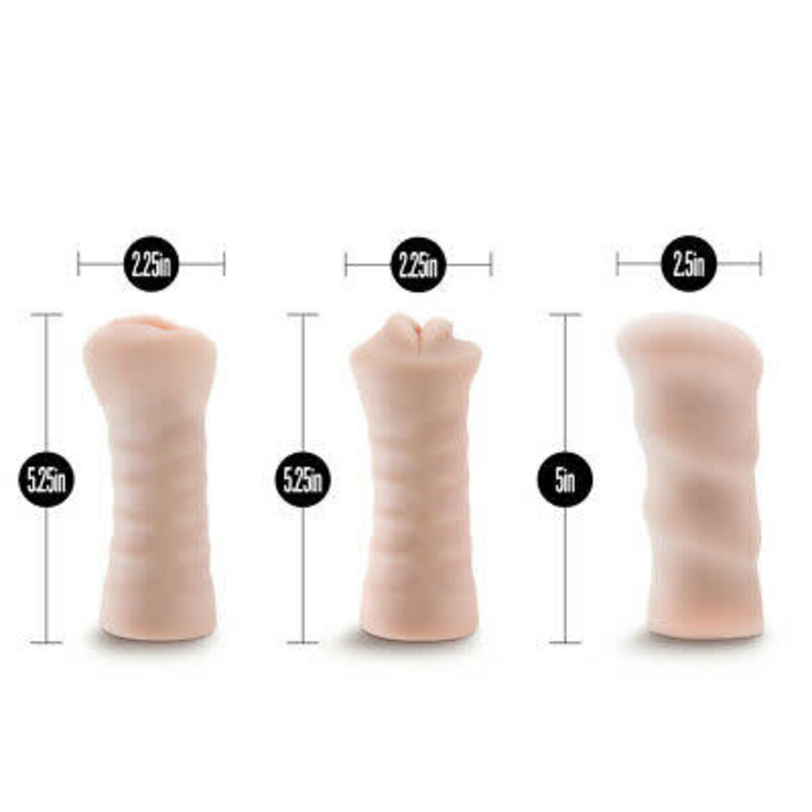 BLUSH BLUSH - M FOR MEN- 3-PAC SELF-LUBRICATING VIBRATING STROKER SLEEVE KIT